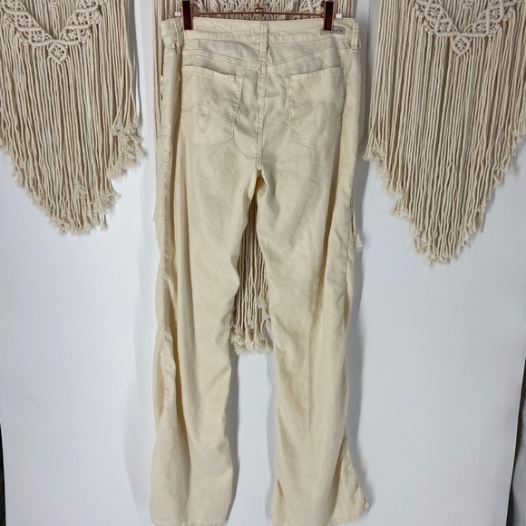 Anthropologie Level 99 Light Yellow Trouser Pants - Picture 4 of 4